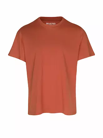 SELECTED | T-shirt SLHASPEN | orange